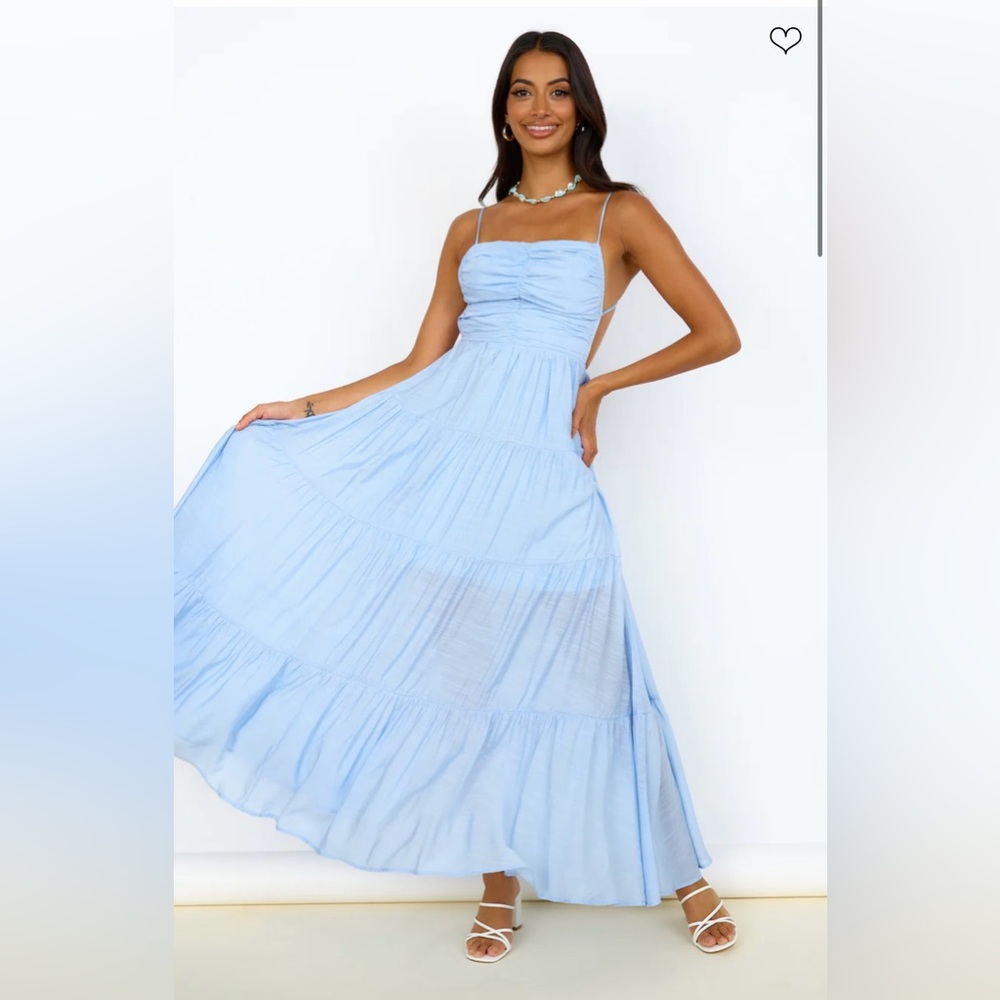 Fortunate One L Blue Maxi Dress
